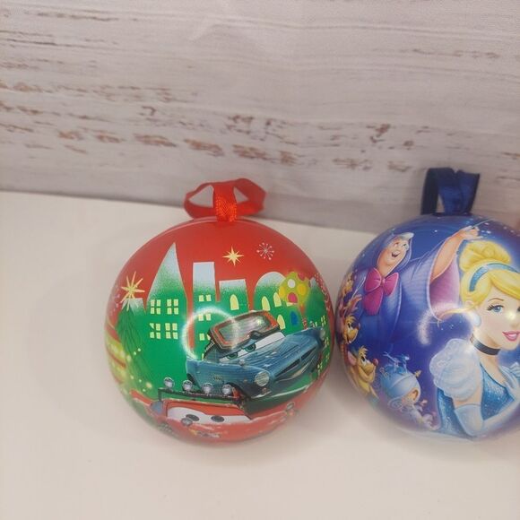 Disney Character Christmas Ornament Ball Empty 3" inche Chocolate Container - Picture 3 of 7